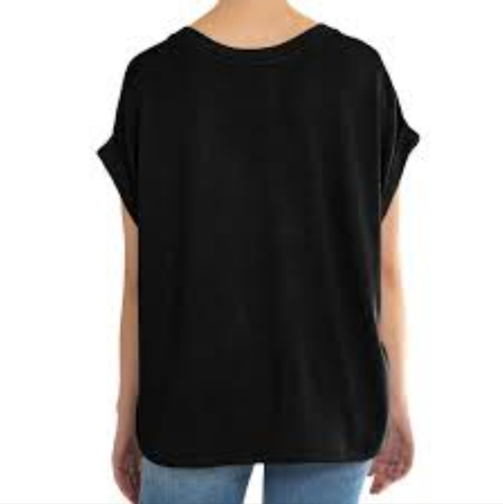 NWT Mod Ref Light Ribbed Rolled Sleeve Top - Picture 2 of 9